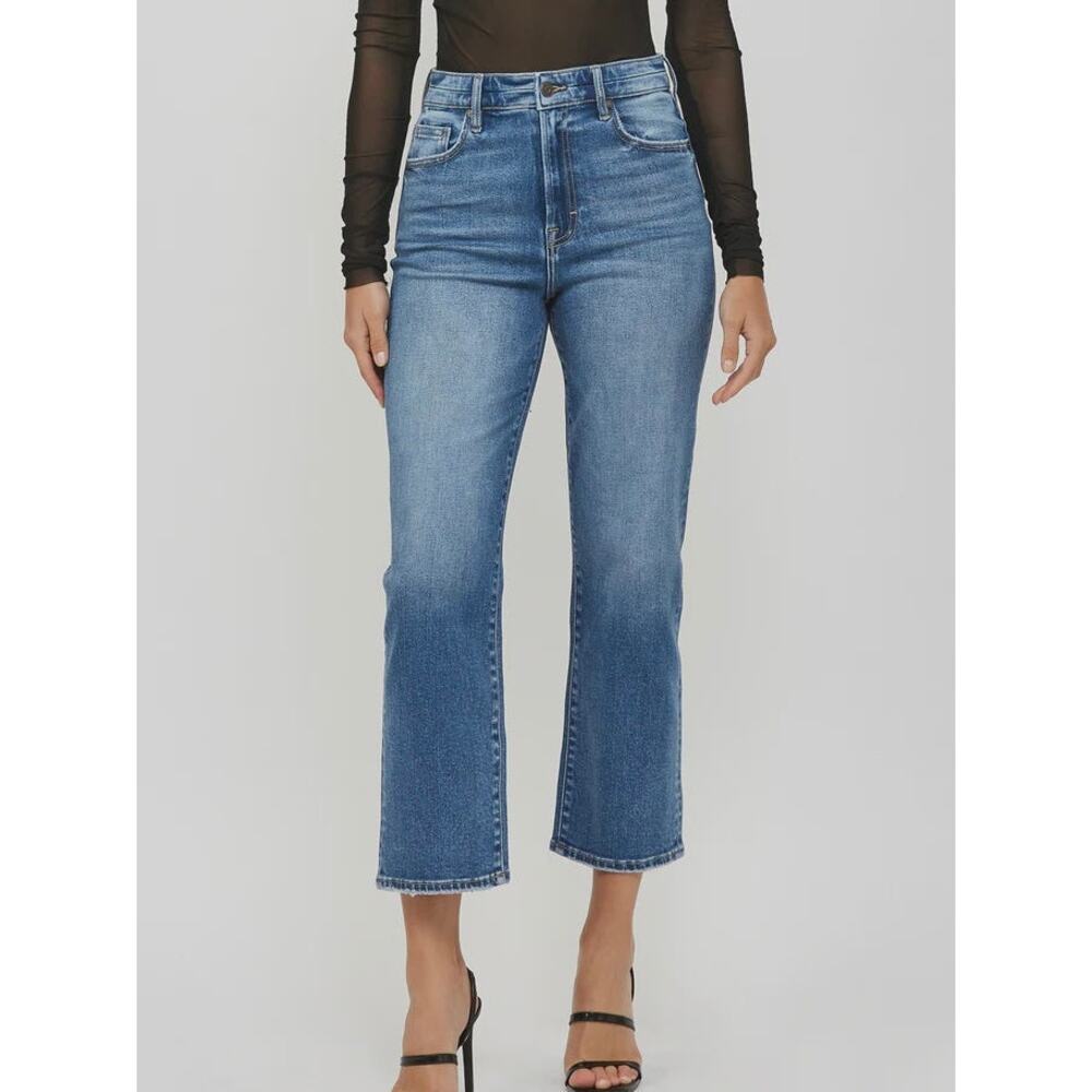 Hidden Denim Jeans Sz 26 TRACEY CROPPED JEAN Stretch High Rise Ankle